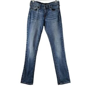 EUC Old Navy Original Mid-Rise Straight Leg Jeans Sz. 0 Reg [25x32] Blue